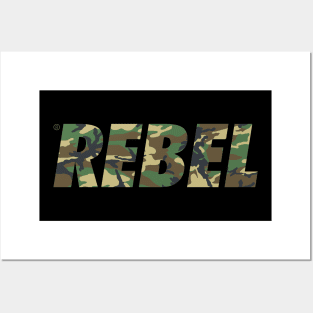 REBEL camo Posters and Art